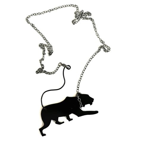 Black Panther Necklace Black Panther Necklace Jewelry Pretty Sparkly Things