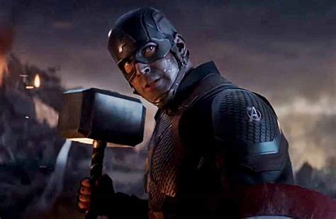 Avengers Endgame Captain America Lifts Mjolnir Scene Is Now Online
