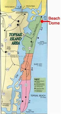 Topsail Island North Carolina Map Secretmuseum