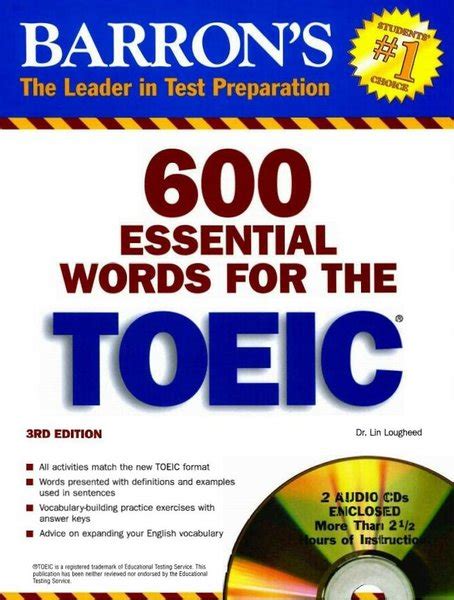 Jual BarronS 600 Essential Words For The Toeic With Cd Di Lapak Bunga
