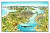 San Francisco and the Bay Area California | Curtis Wright Maps