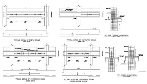 Reinforced Concrete Beams And Columns Autocad File Cadbull My Xxx Hot Girl
