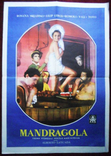 1965 Original Movie Poster La Mandragola Totò Italy Machiavelli Alberto