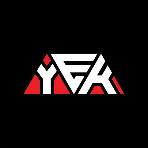 Yek Triangle Letter Logo Design With Triangle Shape Yek Triangle Logo