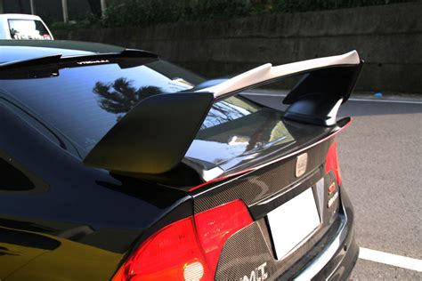 Carbon Fiber Fit For Subaru Wrx Sti Gurney Flap Rear Sti Trunk Spoiler