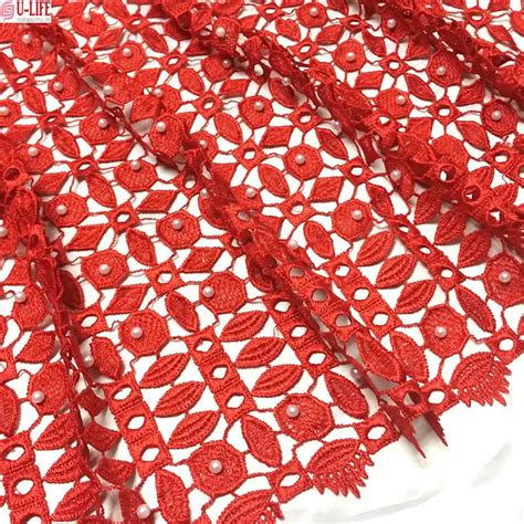 african swiss voile guipure cord lace 2017 newest high quality water soluble beaded guipures