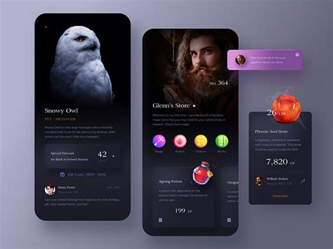 Design your app faster with standardized ui components, layouts, and patterns commonly seen across microsoft designing your microsoft teams app with ui templates. Ui Cv App : 33 Dark Mode App Ui Designs For Inspiration ...
