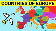 COUNTRIES OF EUROPE for Kids - Learn European Countries Map with Names ...