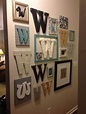 Love this! | Monogram wall decor, Monogram wall decor diy, Monogram wall