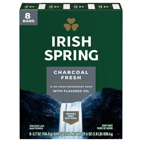Irish Spring Pure Fresh With Charcoal Bar Soap Shop Cleansers And Soaps