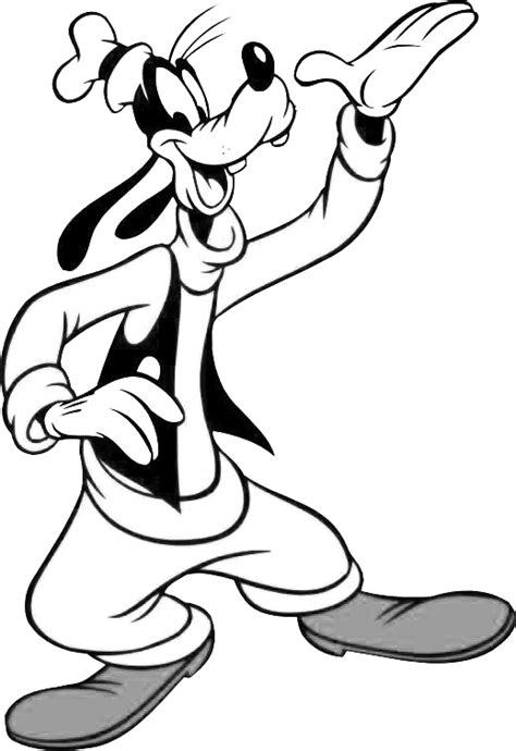 60 Goofy Coloring Pages For Kids Mejikuhibiniu Coloring Page