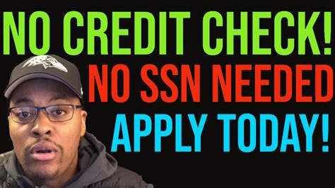 No Ssn Required No Credit Check Reports To Credit Bureaus Get A Tax