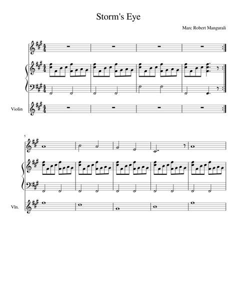 Instrumental solo in d minor. Storm's Eye Sheet music for Piano, Violin, Vocals (Chamber Orchestra) | Musescore.com