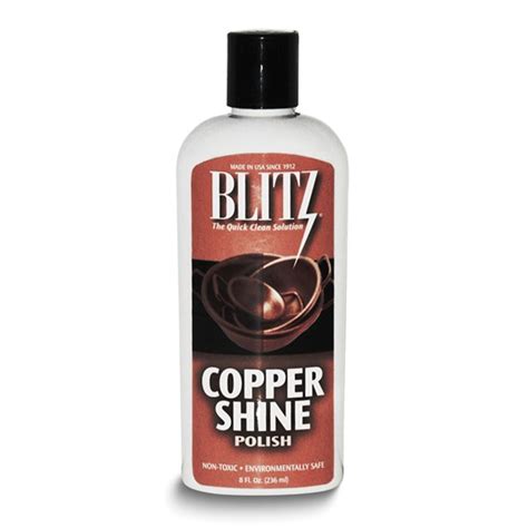 Blitz Copper Shine Polish 8 Oz Bottle