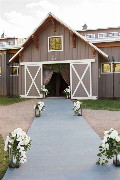 The white barn's rustic this is rustic luxury at it's finest, folks. Locations & Venues Photos - Barn Wedding Venue in Aspen ...