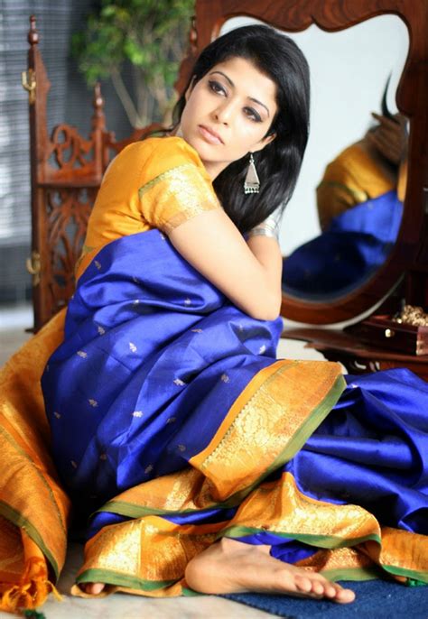 Kerala Mallu Aunty House Wife Latest Stills In Sexy Blue Saree Mallu