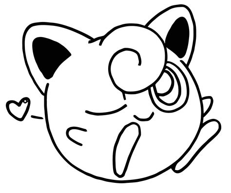 Pokemon Jigglypuff Coloring Pages To Print Free Pokemon Coloring Pages