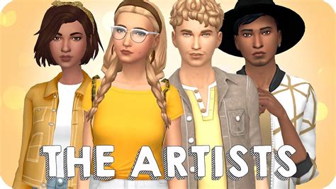High School Cliques The Artists Sims 4 Create A Sim Youtube