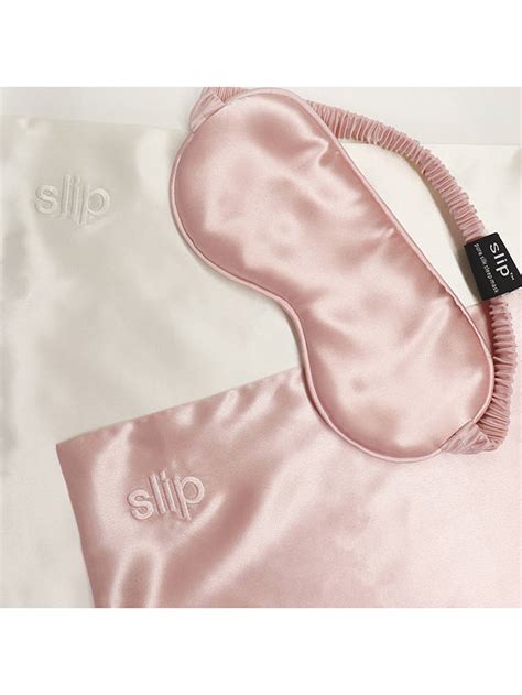 slip® silk sleep mask pink at john lewis and partners