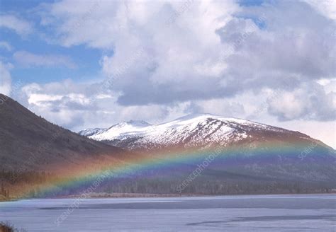 Rainbow Over A Lake Stock Image E1350145 Science Photo Library