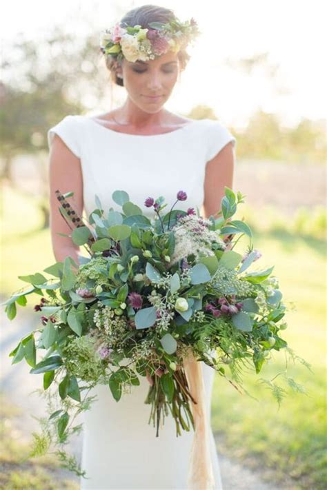 Looking to add a lush floral look to your wedding or another special event? 47 Darling Greenery Wedding Bouquets - Weddingomania