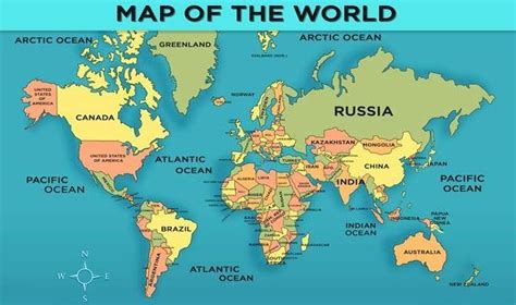 Kid Friendly World Map Map Vector