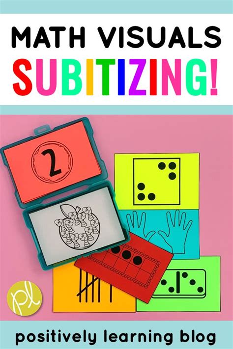 Subitizing Visual Cards For 1 10 Math Visuals Subitizing Cards