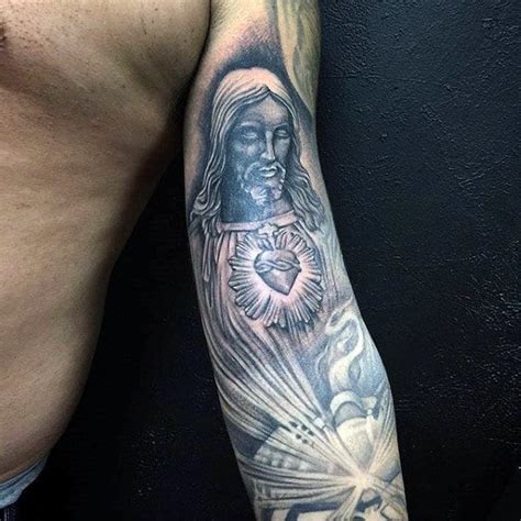 75 Religious Sleeve Tattoos For Men Divine Spirit Designs