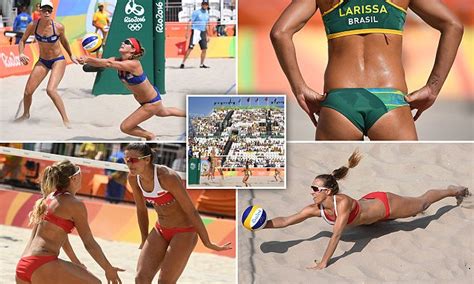 Olympic Beach Volleyball Players Put On A Spectacular Display In Rio Daily Mail Online