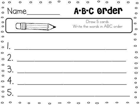 Alphabet Order Worksheets For Kindergarten Alphabetworksheetsfreecom