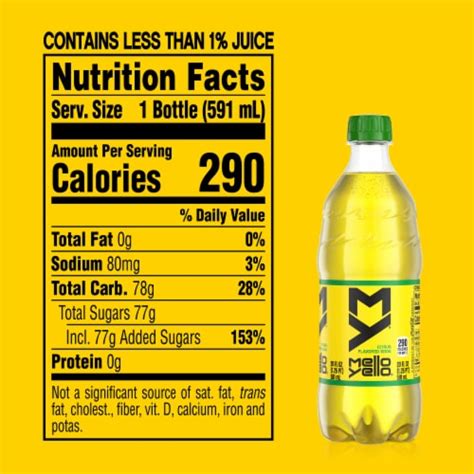 Mello Yello Citrus Soda Bottle 20 Fl Oz Foods Co