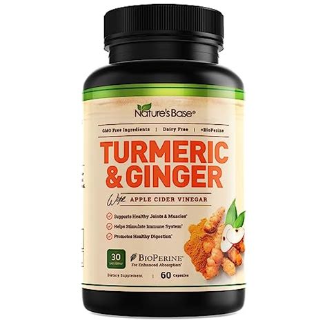 Turmeric And Ginger Supplement Tumeric Curcumin Joint Support Pills