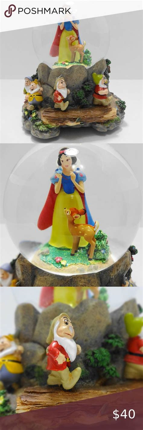 Disney Snow White And 7 Dwarfs Musical Snow Globe Musical Snow Globes