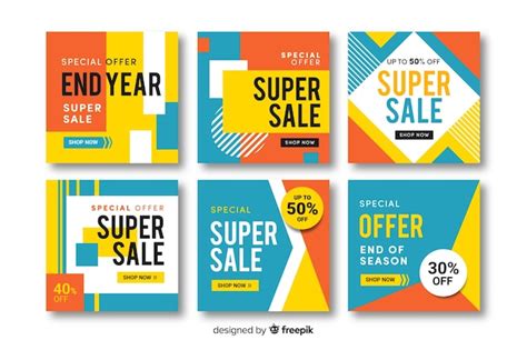 Premium Vector Abstract Sale Instagram Post Collection