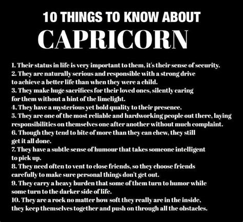 10 Things To Know A Capricorn ♑️😚 🤗💗 Sagittarius Quotes Capricorn