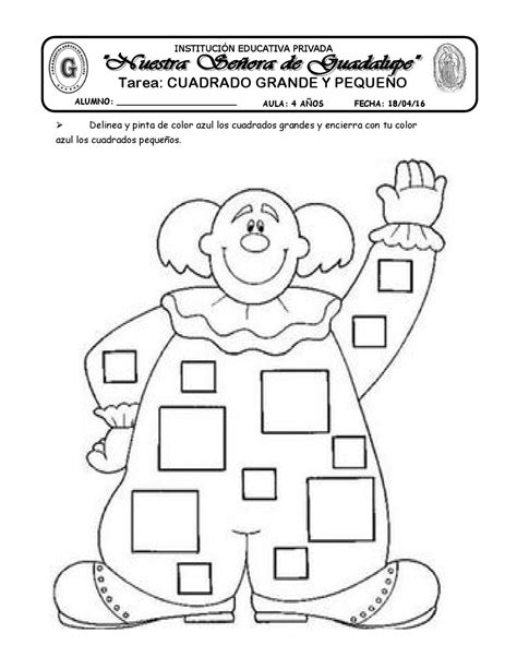 16 Tarea Cuadrado Grande Pequeño By Katy Hormiguita Issuu