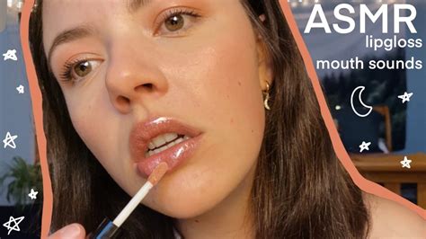 Asmr Lipgloss Application And Mouth Sounds Whispered Youtube