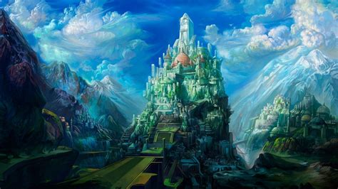 Mystical Landscapes Fantasy Castles Castle Art Drawing Cgi Magical