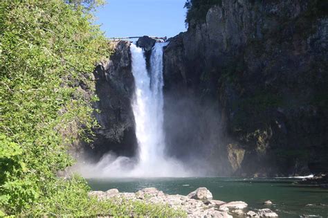 Snoqualmie Falls Popular Waterfall In A Seattle Suburb