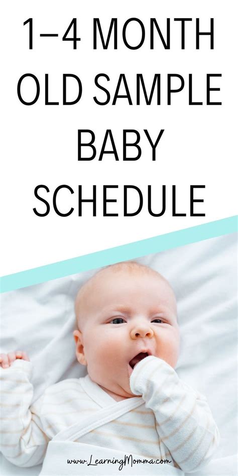 1 4 Month Baby Schedule Sleeping And Eating Routine Baby Schedule