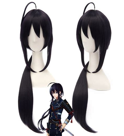 60cm Harajuku Anime Cosplay Wigs Black Sword Art Online Cos Young Long