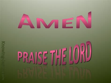 Amen Praise The Lord Sage