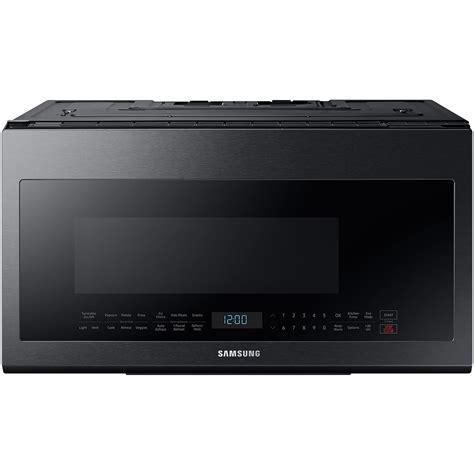 Samsung 21 Cu Ft Over The Range Microwave With Sensor Cooking In