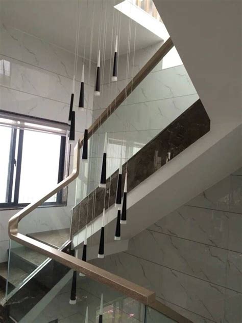 Aluminum Home Led Pendant Lights Modern Stairway Led Cone Hanging Light