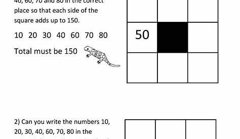 Math Puzzle Worksheets 3rd Grade