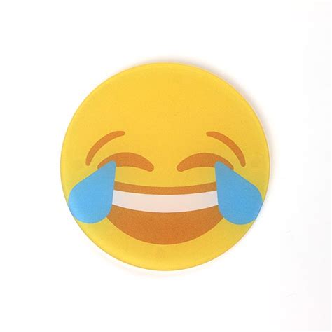 Tears Of Joy Emoji Coaster Bobo And Bob Printed Acrylic