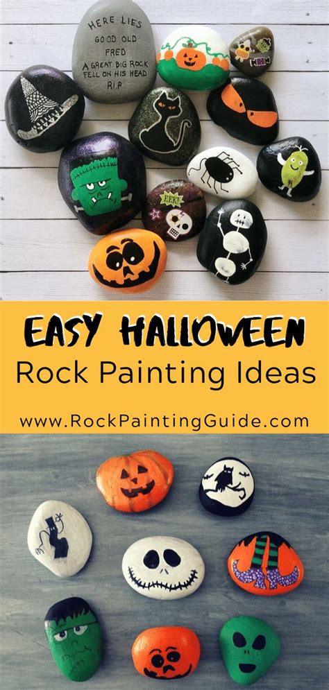 Halloween Rock Painting Ideas Archives Painted Rocks Kids Halloween
