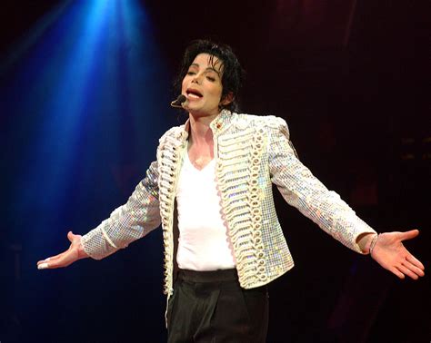 Michael Jackson Performs Onstage During Photograph By New York Daily