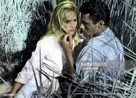 Ursula Andress And Rod Lauren In A Publicity Still For Once Before I