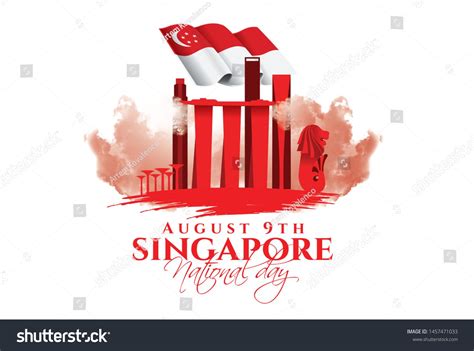 Independence day is one of the best holidays, both for what we celebrate and how we celebrate it. vector illustration August 9th Singapore's independence ...